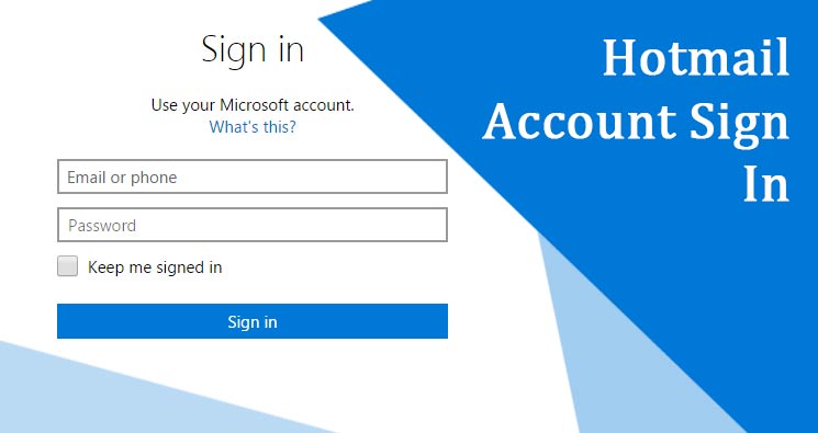 microsoft hotmail sign in